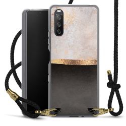 Carry Case Transparent Leather black/gold