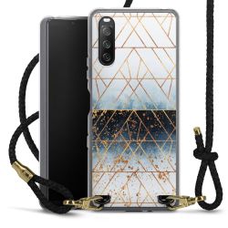 Carry Case Transparent Leather black/gold