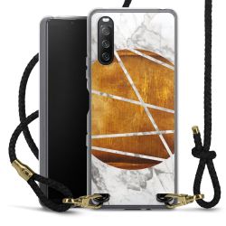 Carry Case Transparent Leather black/gold