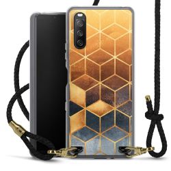 Carry Case Transparent Leather black/gold