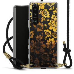 Carry Case Transparent Leather black/gold