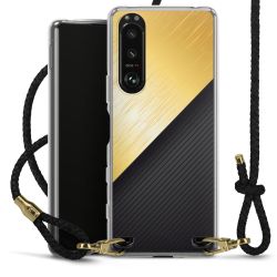 Carry Case Transparent Leather black/gold