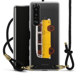 Carry Case Transparent Leather black/gold