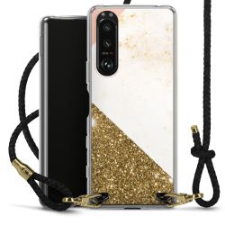 Carry Case Transparent Leather black/gold