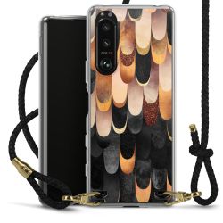 Carry Case Transparent Leather black/gold