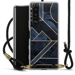 Carry Case Transparent Leather black/gold