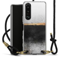 Carry Case Transparent Leather black/gold