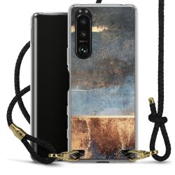 Carry Case Transparent Leather black/gold