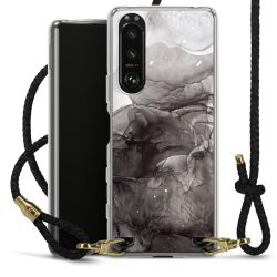 Carry Case Transparent Leather black/gold