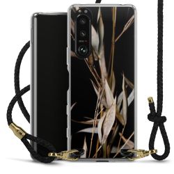 Carry Case Transparent Leather black/gold