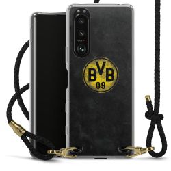 Carry Case Transparent Leather black/gold