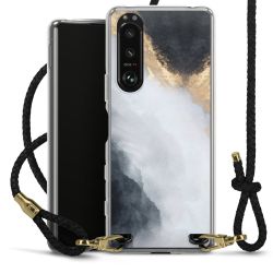 Carry Case Transparent Leather black/gold