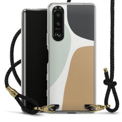 Carry Case Transparent Leather black/gold