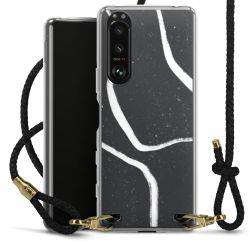 Carry Case Transparent Leather black/gold