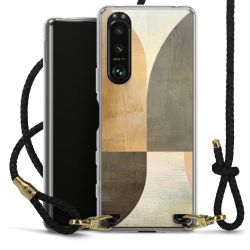 Carry Case Transparent Leather black/gold