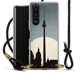 Carry Case Transparent Leather black/gold