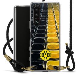 Carry Case Transparent Leather black/gold