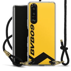 Carry Case Transparent Leather black/gold