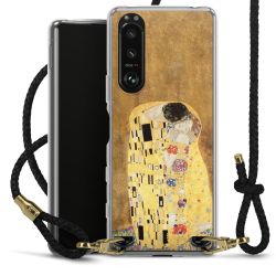 Carry Case Transparent Leather black/gold