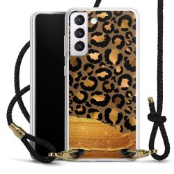 Carry Case Transparent Leather black/gold