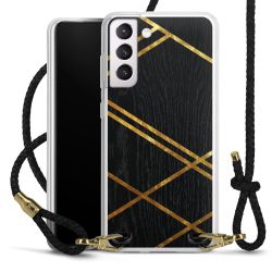 Carry Case Transparent Leather black/gold