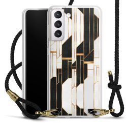 Carry Case Transparent Leather black/gold