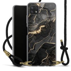 Carry Case Transparent Leather black/gold