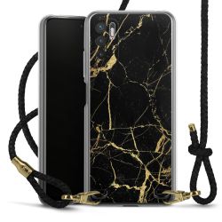 Carry Case Transparent Leather black/gold