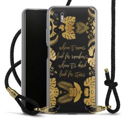 Carry Case Transparent Leather black/gold