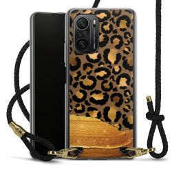 Carry Case Transparent Leather black/gold