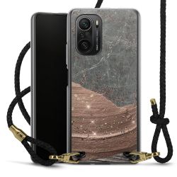 Carry Case Transparent Leather black/gold