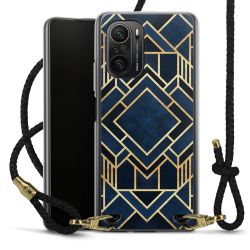 Carry Case Transparent Leather black/gold