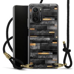 Carry Case Transparent Leather black/gold