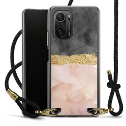 Carry Case Transparent Leather black/gold