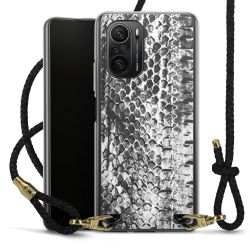 Carry Case Transparent Leather black/gold