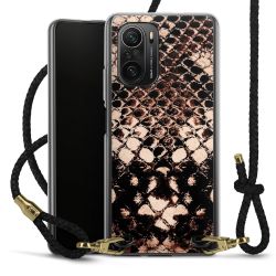 Carry Case Transparent Leather black/gold