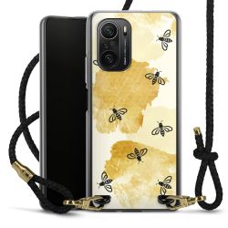 Carry Case Transparent Leather black/gold