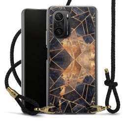 Carry Case Transparent Leather black/gold