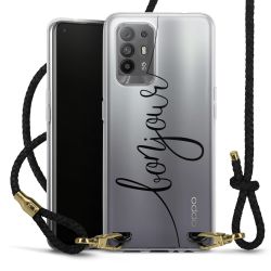 Carry Case Transparent Leather black/gold