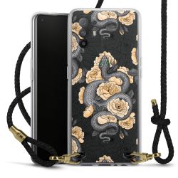 Carry Case Transparent Leather black/gold