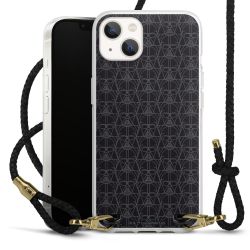 Carry Case Transparent Leather black/gold