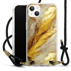 New Carry Case Transparent Leder schwarz/gold