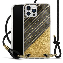 Carry Case Transparent Leather black/gold