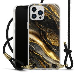 Carry Case Transparent Leather black/gold