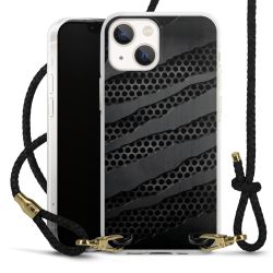 Carry Case Transparent Leather black/gold