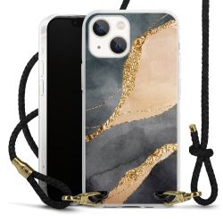 Carry Case Transparent Leather black/gold