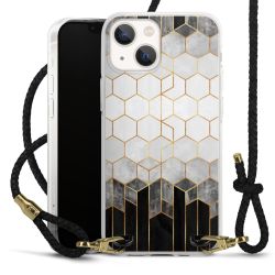 Carry Case Transparent Leather black/gold