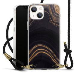 Carry Case Transparent Leather black/gold