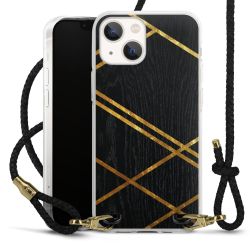 Carry Case Transparent Leather black/gold