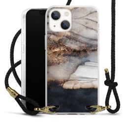 Carry Case Transparent Leather black/gold